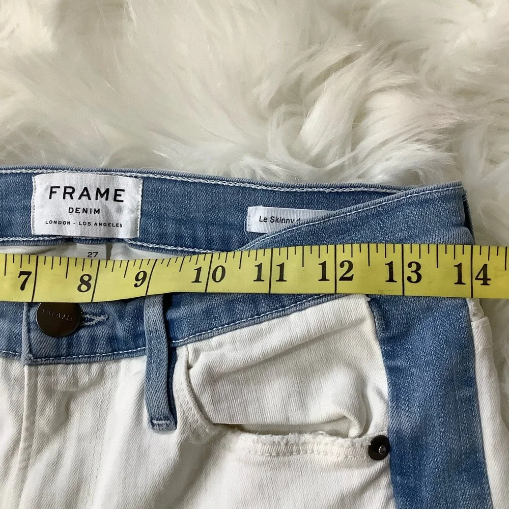FRAME Denim‎ LE SKINNY DE JEANNE Colorblock ARIZONA Jean. $225. Size 27